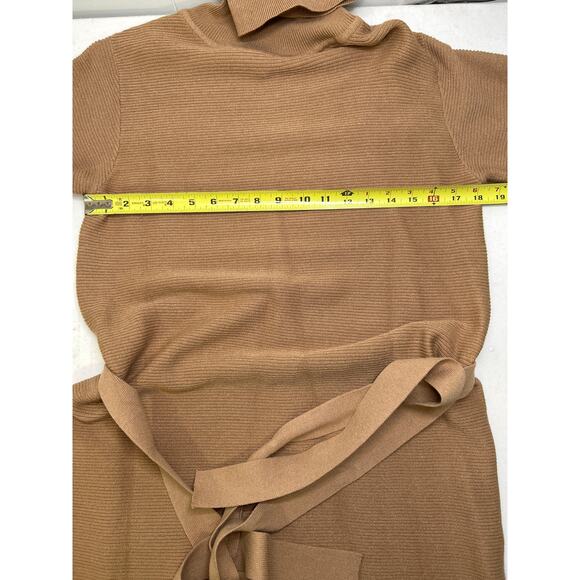 Kittenish Neutral Territory Oversized Ribbed Tan Mini Sweather Dress Size XS - Picture 8 of 9